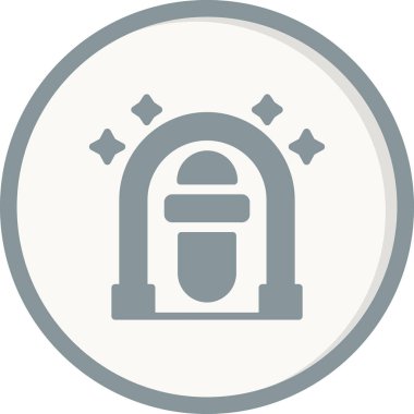 Jukebox simgesi, vektör illüstrasyonu
