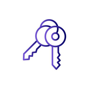 Anahtar simgesi vektör illüstrasyonu