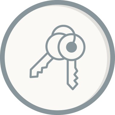 Anahtar simgesi vektör illüstrasyonu