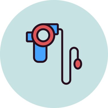 Tasma işareti düz tasarım vektör çizimi 