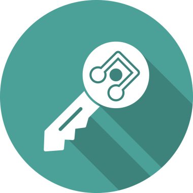 Anahtar simgesi vektör illüstrasyonu