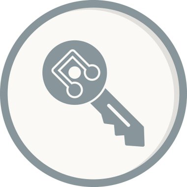 Anahtar simgesi vektör illüstrasyonu