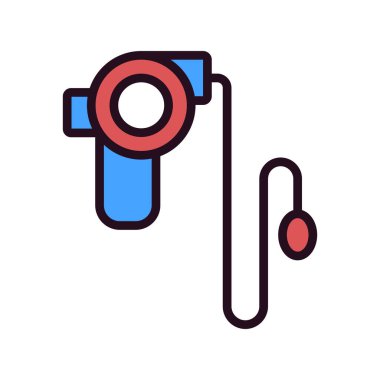 Tasma işareti düz tasarım vektör çizimi 