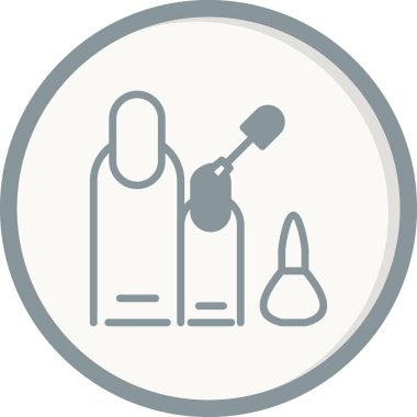Manikür. Web simgesi basit illüstrasyon