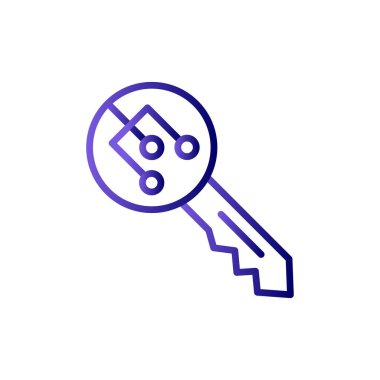 Anahtar simgesi vektör illüstrasyonu