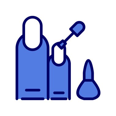 Manikür. Web simgesi basit illüstrasyon