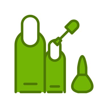 Manikür. Web simgesi basit illüstrasyon