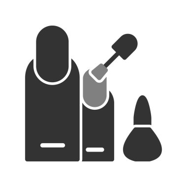 Manikür. Web simgesi basit illüstrasyon