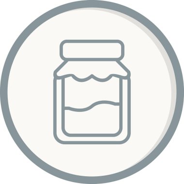 Kavanoz. Web simgesi basit tasarım