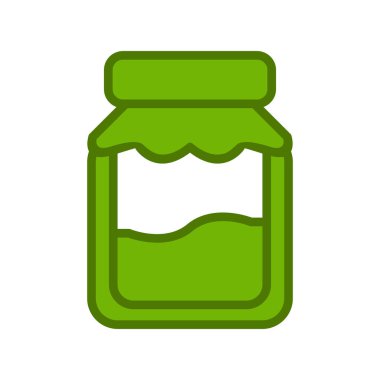 Kavanoz. Web simgesi basit tasarım