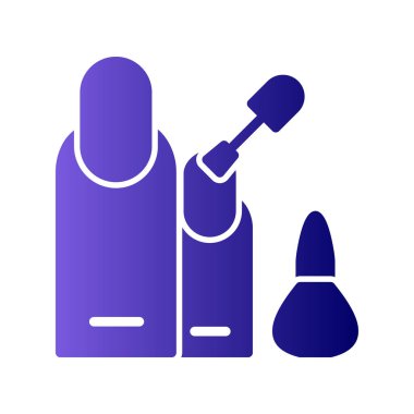 Manikür. Web simgesi basit illüstrasyon