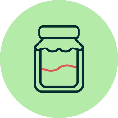 Kavanoz. Web simgesi basit tasarım