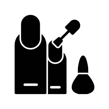 Manikür. Web simgesi basit illüstrasyon