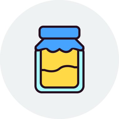 Kavanoz. Web simgesi basit tasarım