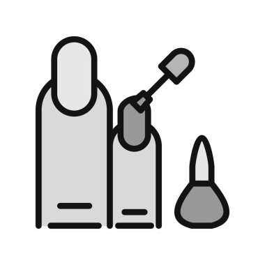 Manikür. Web simgesi basit illüstrasyon