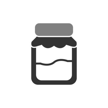 Kavanoz. Web simgesi basit tasarım