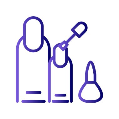 Manikür. Web simgesi basit illüstrasyon