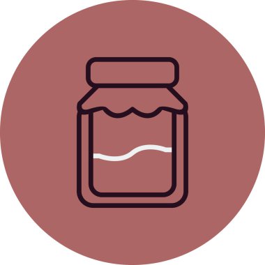 Kavanoz. Web simgesi basit tasarım