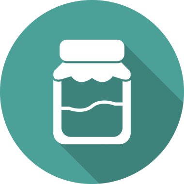 Kavanoz. Web simgesi basit tasarım