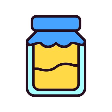 Kavanoz. Web simgesi basit tasarım