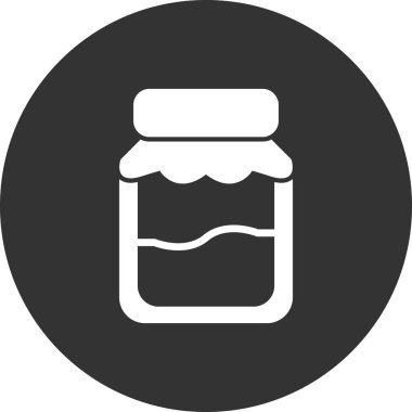 Kavanoz. Web simgesi basit tasarım