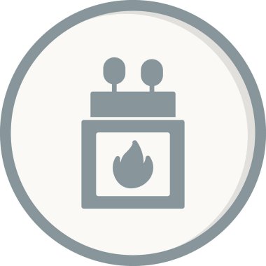 Kibrit kutusu simgesi, vektör illüstrasyonu