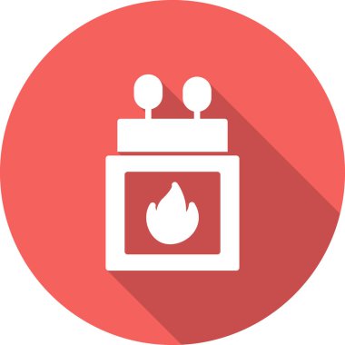 Kibrit kutusu simgesi, vektör illüstrasyonu