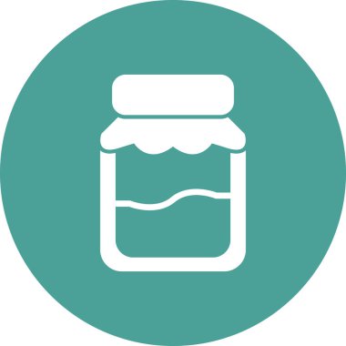 Kavanoz. Web simgesi basit tasarım