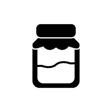 Kavanoz. Web simgesi basit tasarım