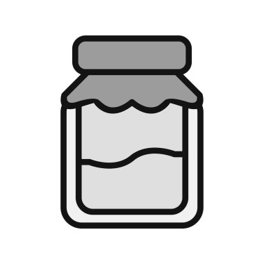 Kavanoz. Web simgesi basit tasarım