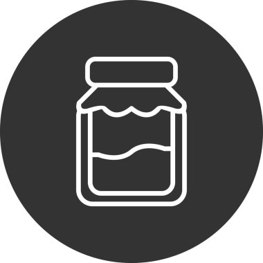 Kavanoz. Web simgesi basit tasarım