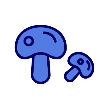 Mantarlar. Web simgesi basit illüstrasyon