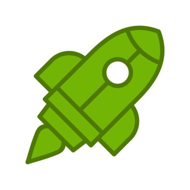 roket ikonu vektör illüstrasyonu
