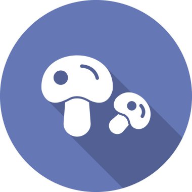 Mantar ikonu vektörü. İnce çizgi işareti. izole edilmiş sınır sembolü çizimi