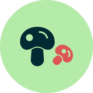 Mantar simgesinin vektör illüstrasyonu