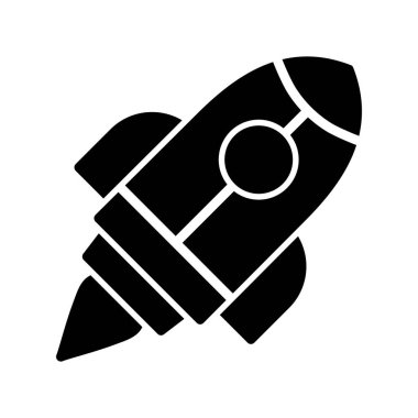 roket ikonu vektör illüstrasyonu