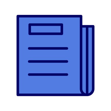 gazete simgesi, vektör illüstrasyonu 