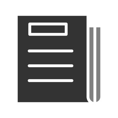 gazete simgesi, vektör illüstrasyonu 