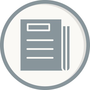 gazete simgesi, vektör illüstrasyonu 