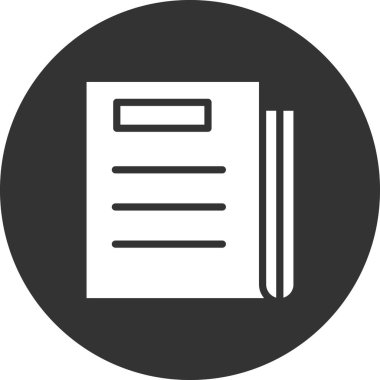 gazete simgesi, vektör illüstrasyonu 