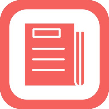 gazete simgesi, vektör illüstrasyonu 