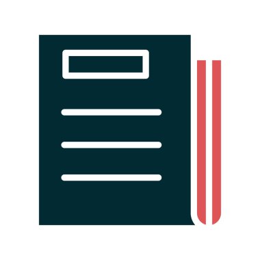 gazete simgesi, vektör illüstrasyonu 