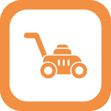 Traktör simgesi, vektör illüstrasyonu