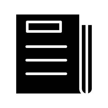 gazete simgesi, vektör illüstrasyonu 