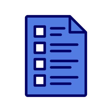 Kontrol listesi simgesi vektör illüstrasyonu