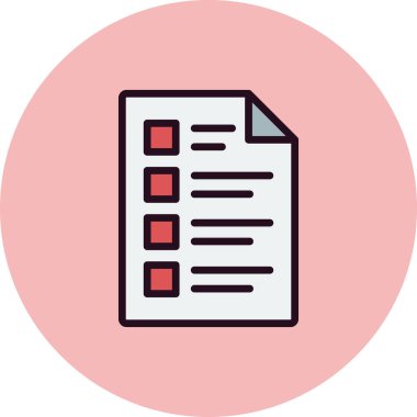 Dosya simgesinin vektör illüstrasyonu