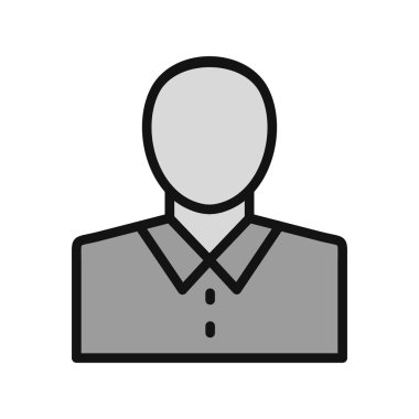 Avatar ikonu, konsept, insan ilişkileri, vektör illüstrasyonu. Sahibi 