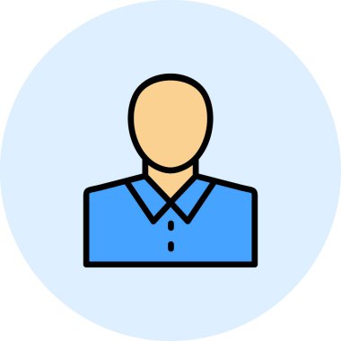 İnsan simgesinin vektör illüstrasyonu