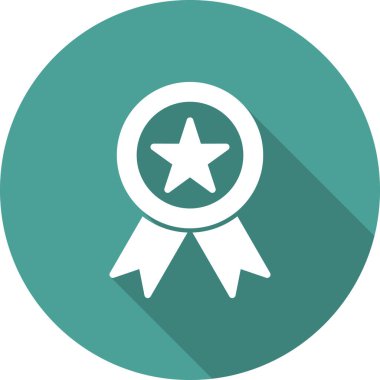 Madalya simgesi, vektör illüstrasyonu  