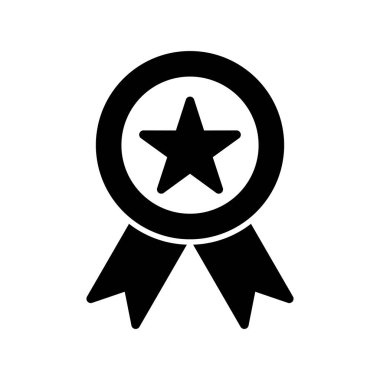 Madalya simgesi, vektör illüstrasyonu  